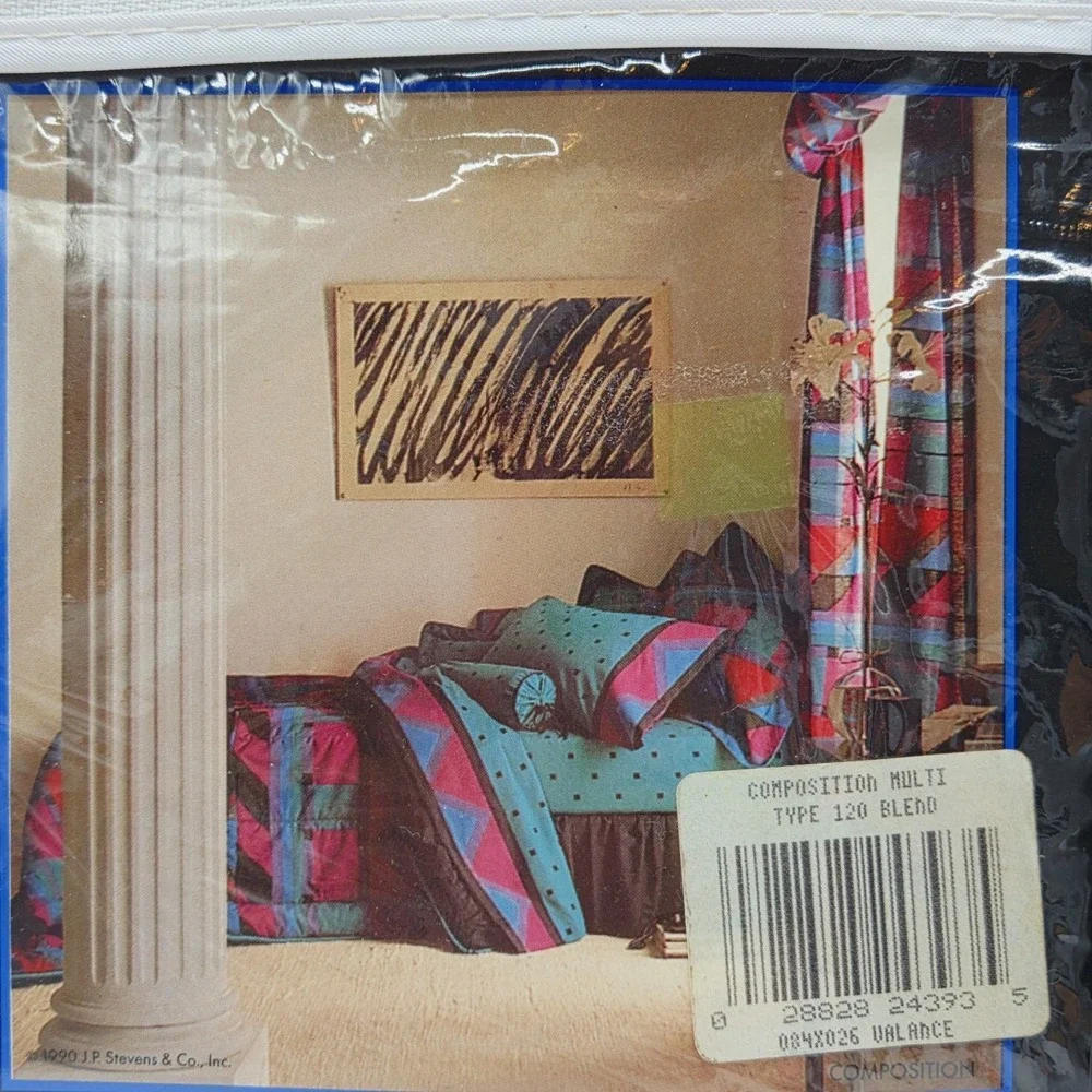2x Vintage 90s Window Valance Graphix By Stevens 84